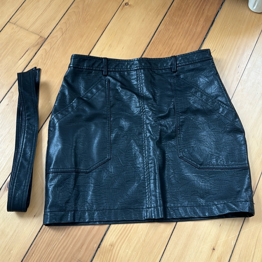Stella Luce faux leather skirt